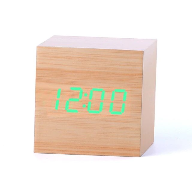 Sleek Cube Digital Desk Clock