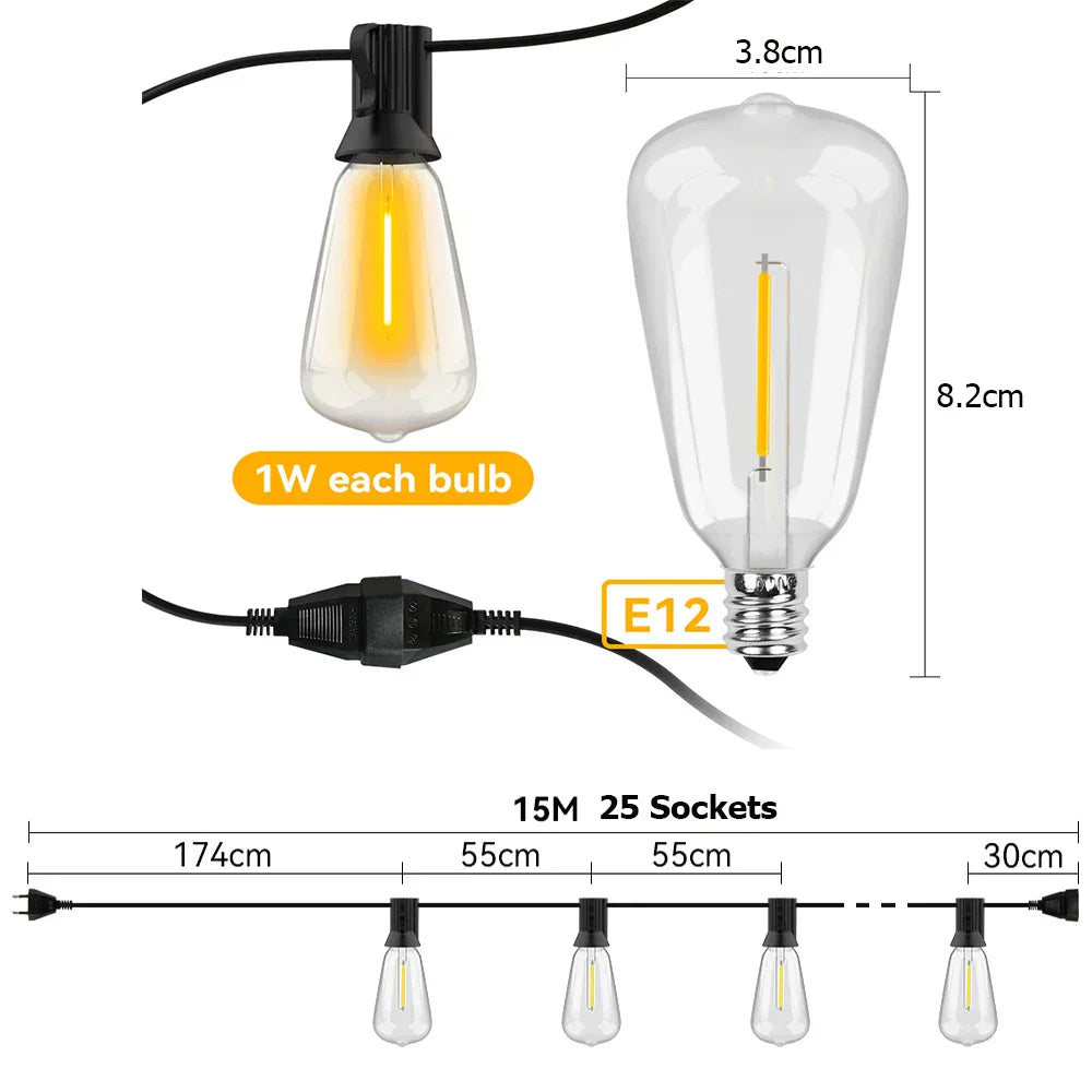 LUMINAIRE – Enchanting Waterproof LED String Lights