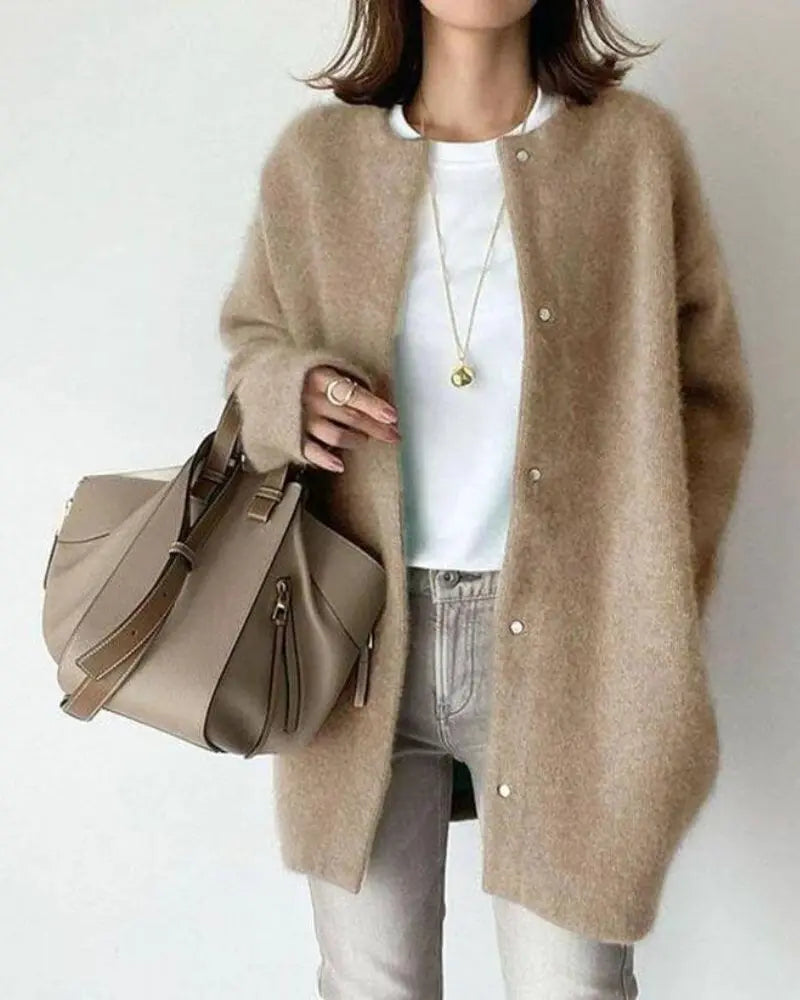 Luxurious Wool & Mohair Women's Cardigan