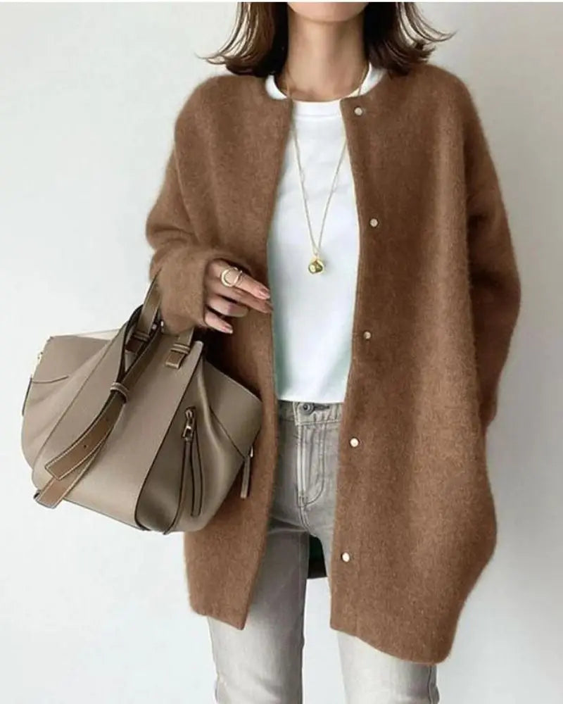 Luxurious Wool & Mohair Women's Cardigan