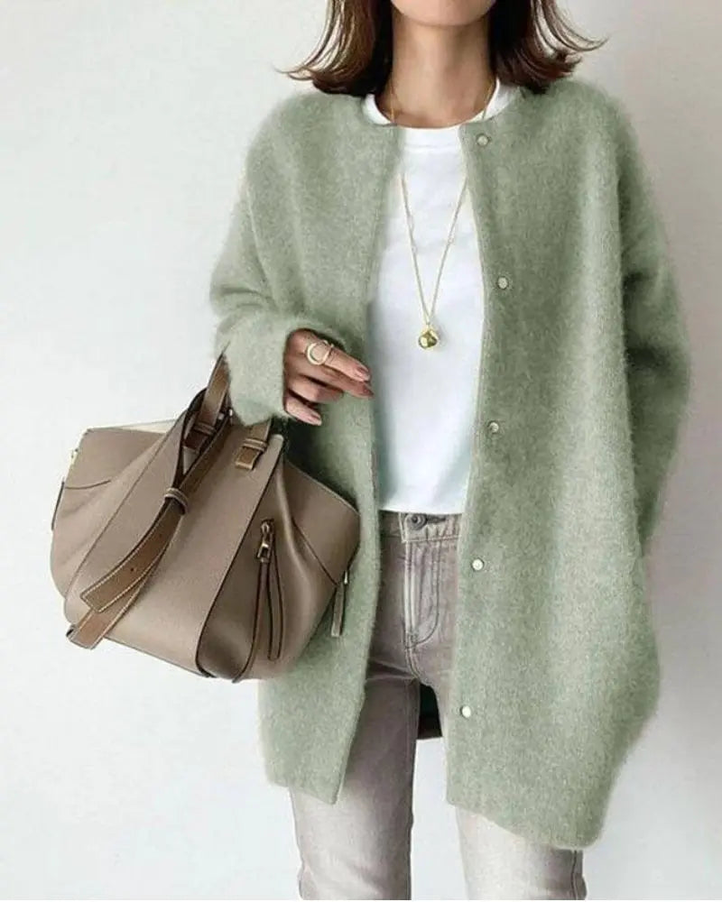 Luxurious Wool & Mohair Women's Cardigan