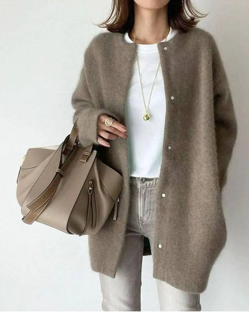 Luxurious Wool & Mohair Women's Cardigan