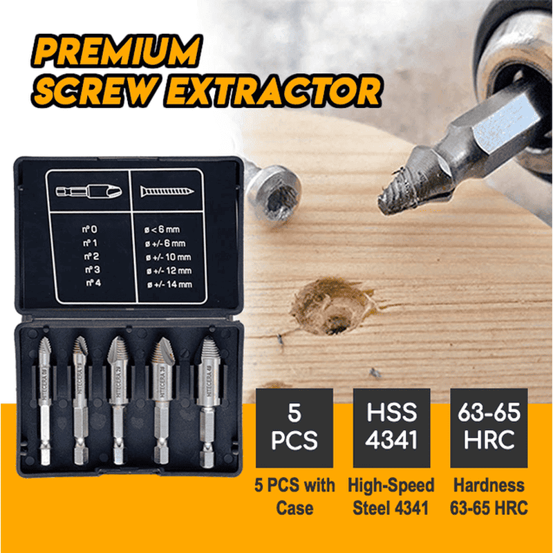 SCREWMASTER – Effortless Broken Screw Remover Set