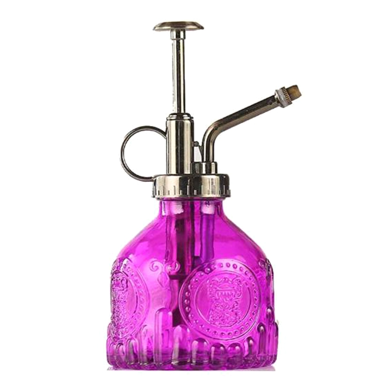 Vintage Glass Plant Sprayer with Metal Nozzle