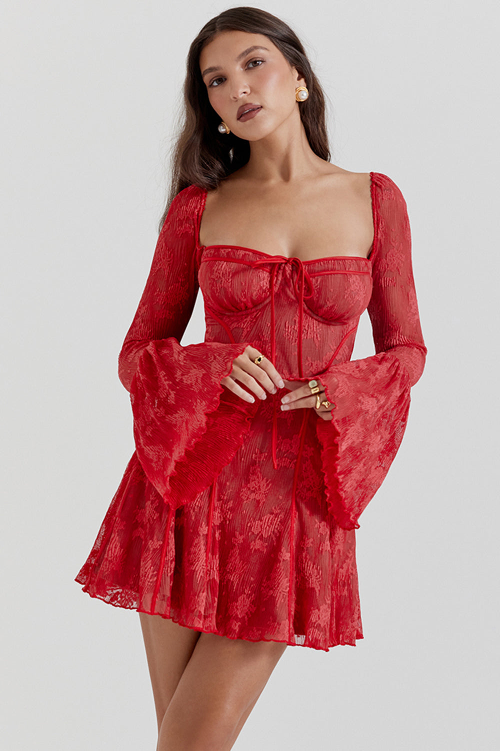 Elegant Luxury Lace Corset Dress