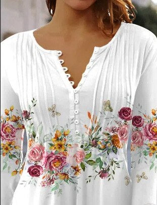 Chic Women's Cotton Blend Elegant Top