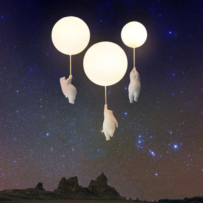 LUMIBEAR – Whimsical Bear and Balloon Pendant Lamp