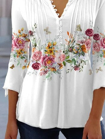 Chic Women's Cotton Blend Elegant Top