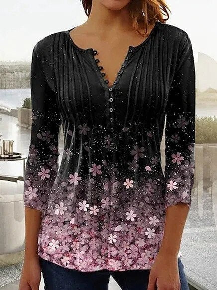 Chic Women's Cotton Blend Elegant Top