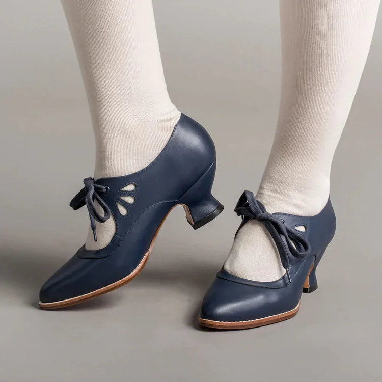 Timeless Edwardian Leather Shoes for Women