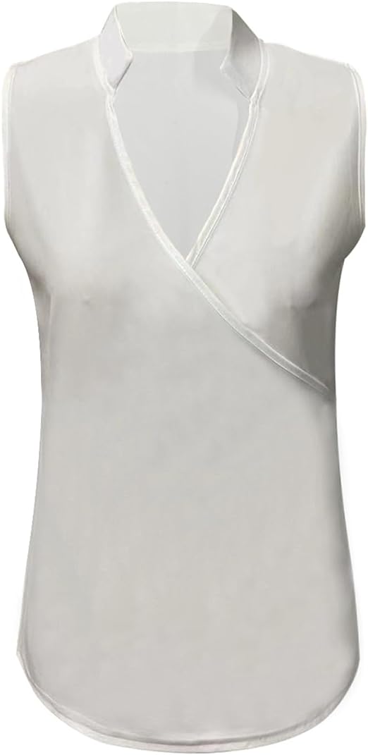 Chic Sleeveless V-Neck Summer Blouse