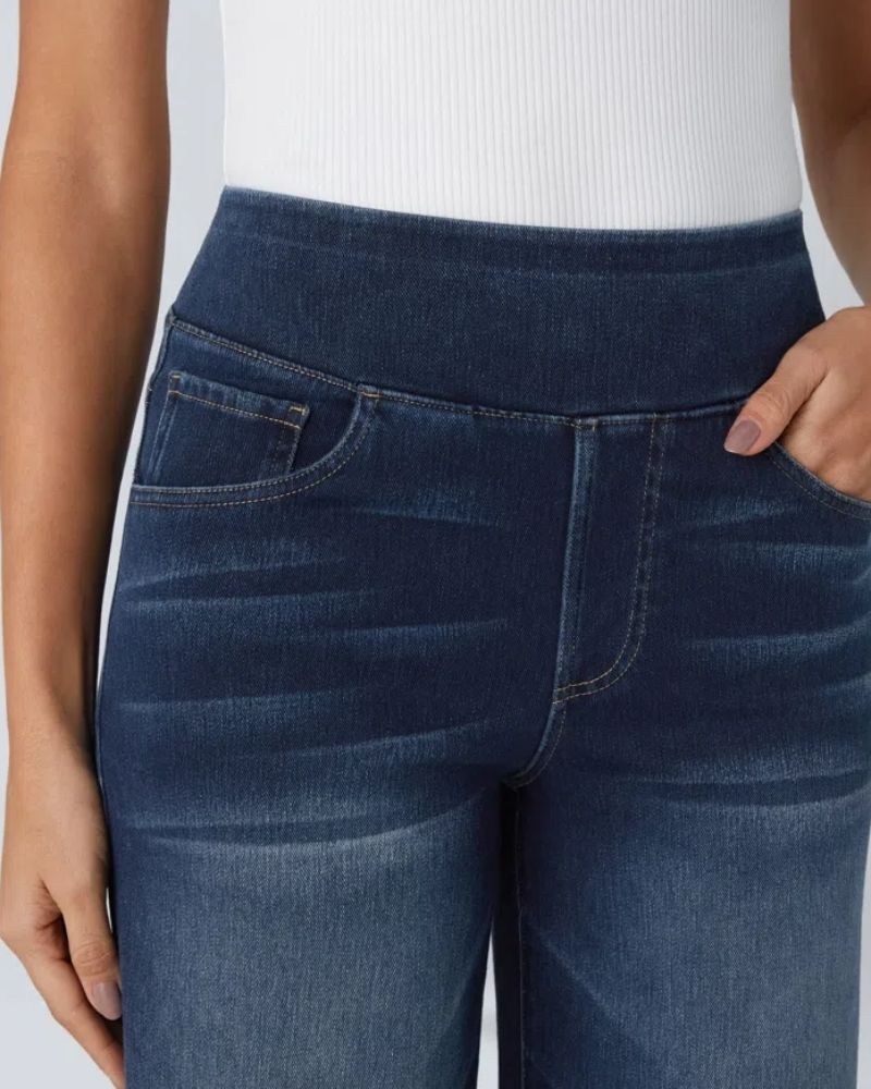Chic High-Waisted Wide Leg Jeans