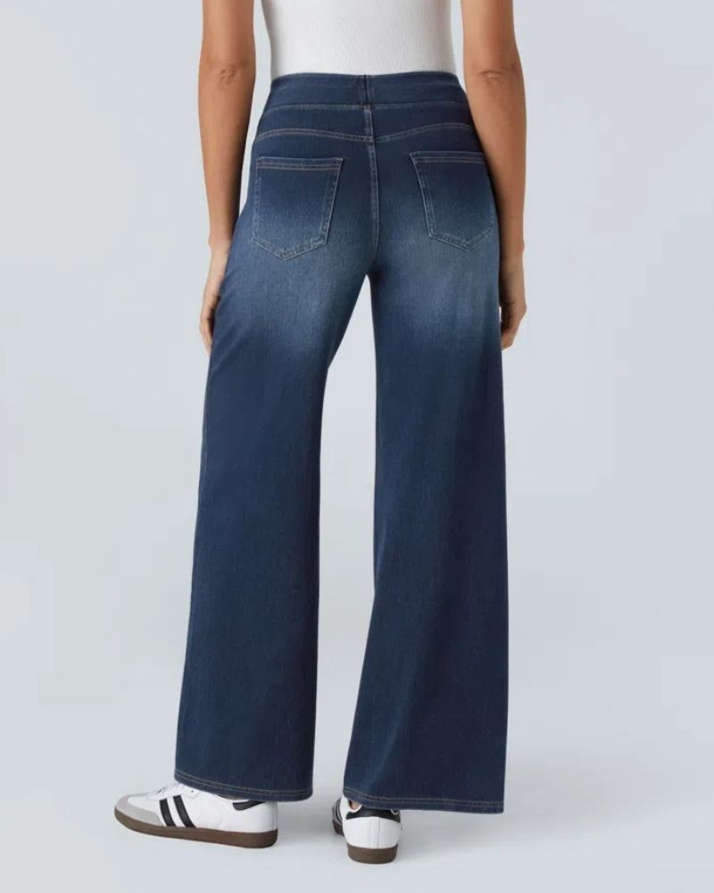 Chic High-Waisted Wide Leg Jeans