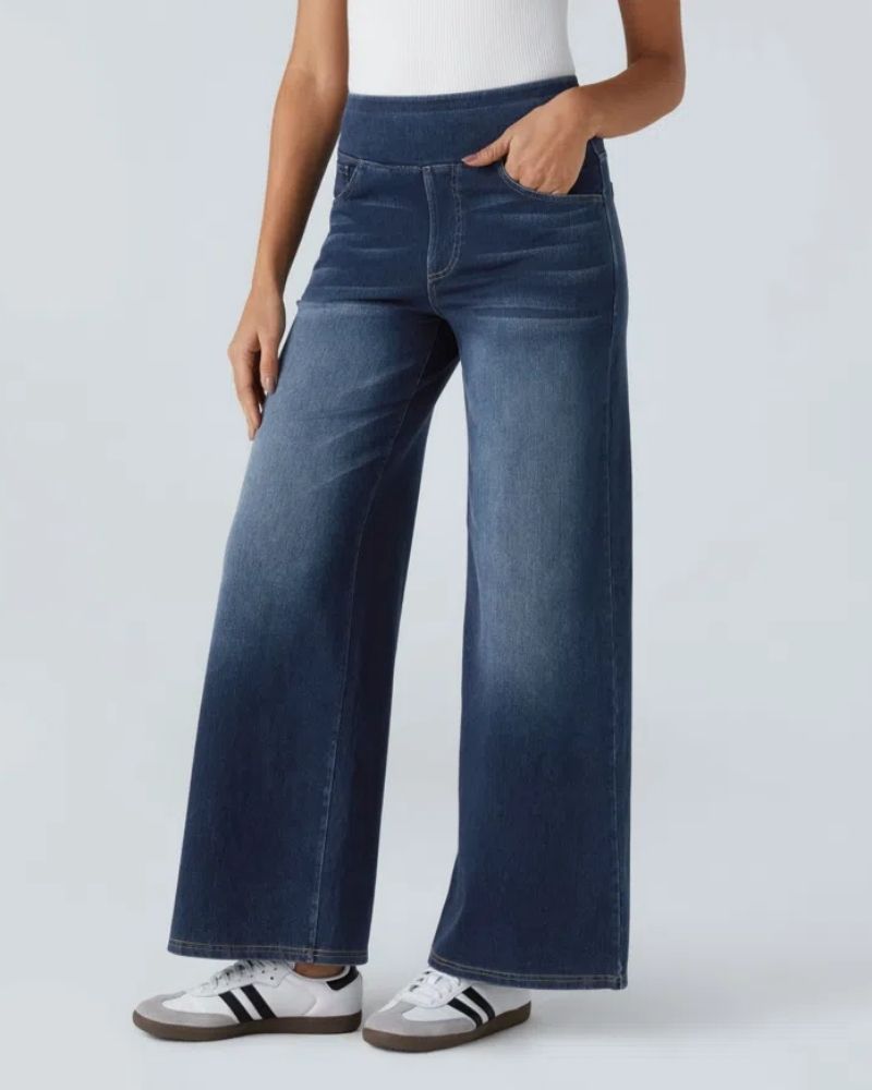 Chic High-Waisted Wide Leg Jeans