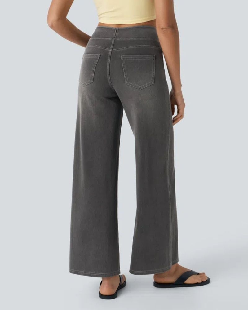 Chic High-Waisted Wide Leg Jeans