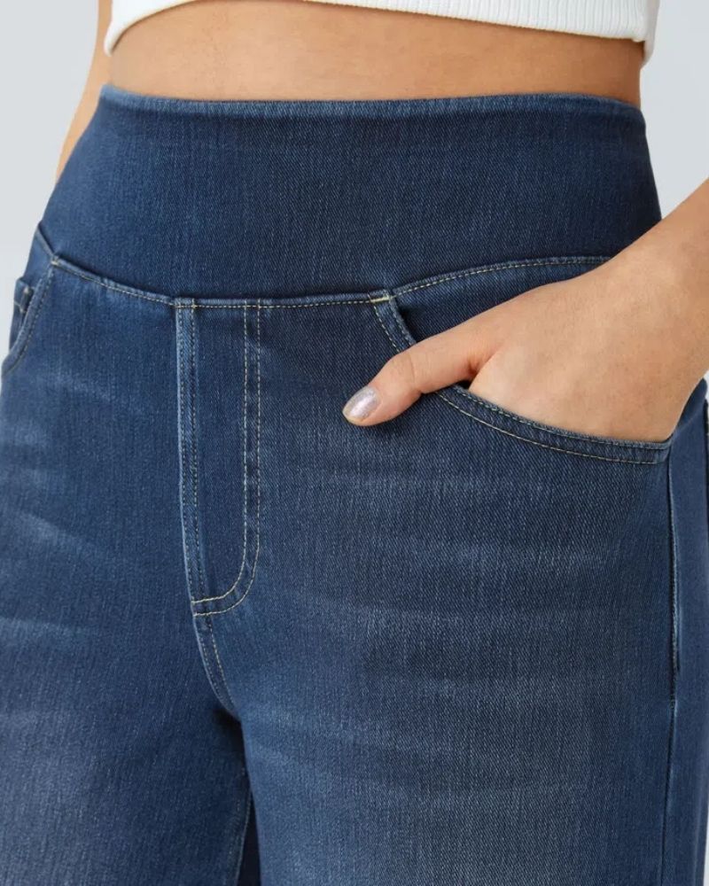 Chic High-Waisted Wide Leg Jeans