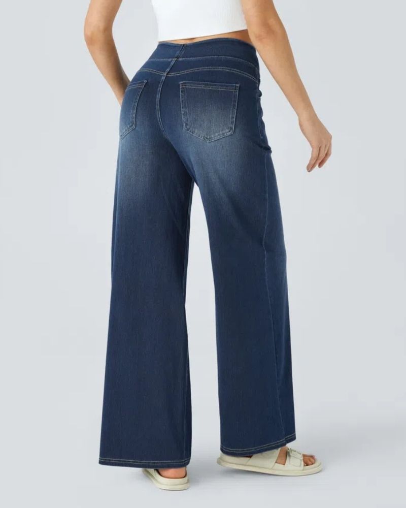 Chic High-Waisted Wide Leg Jeans