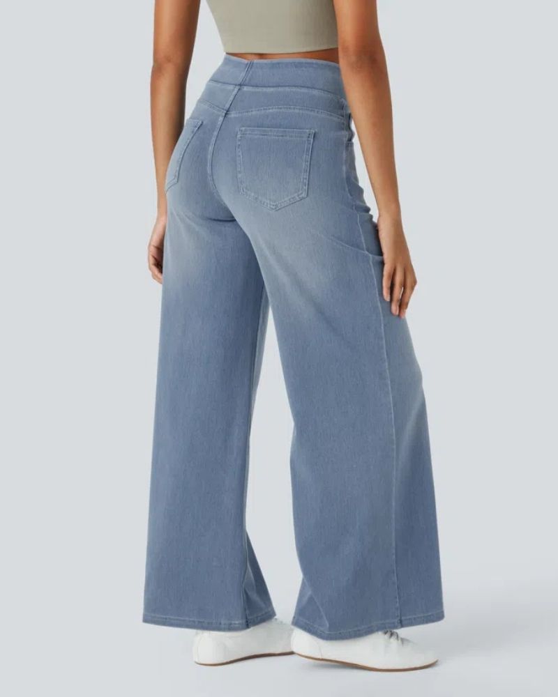Chic High-Waisted Wide Leg Jeans