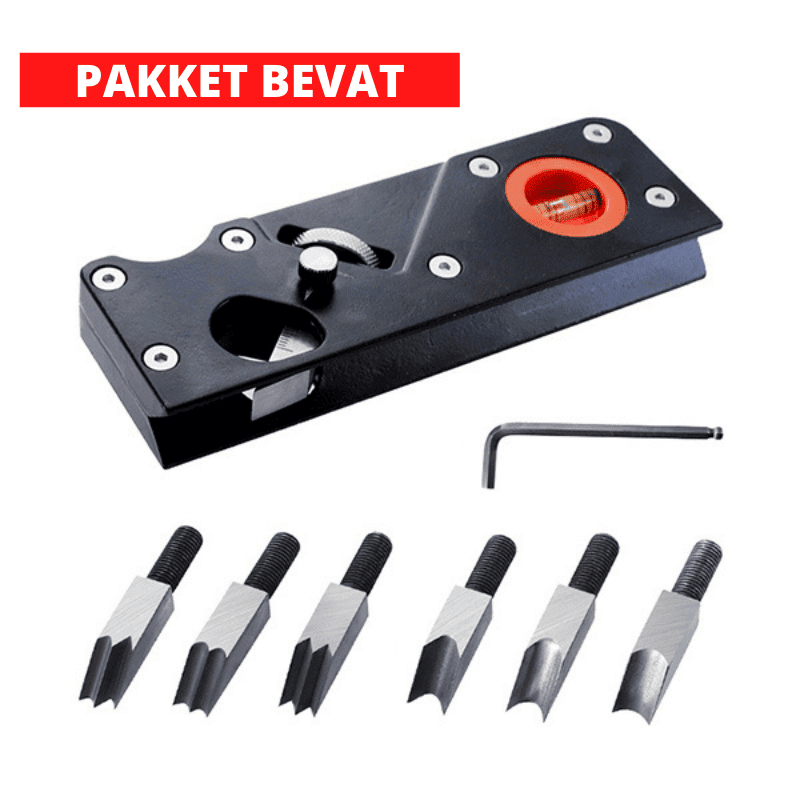 WOODCRAFT PRO – Versatile Corner Plane with 7 Blades