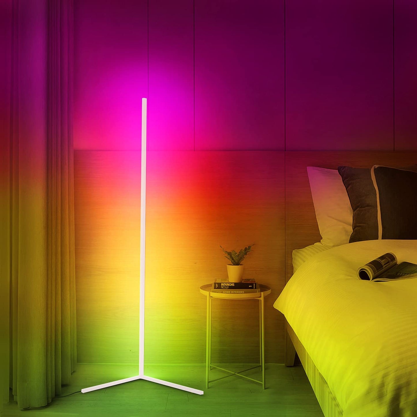 Elegant Corner Floor Lamp with LED