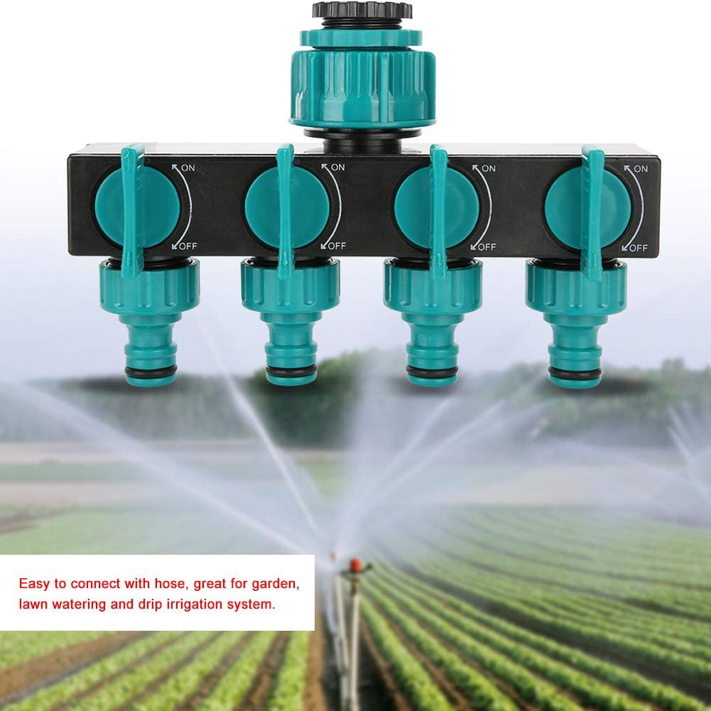 4-Way Adjustable Garden Hose Splitter