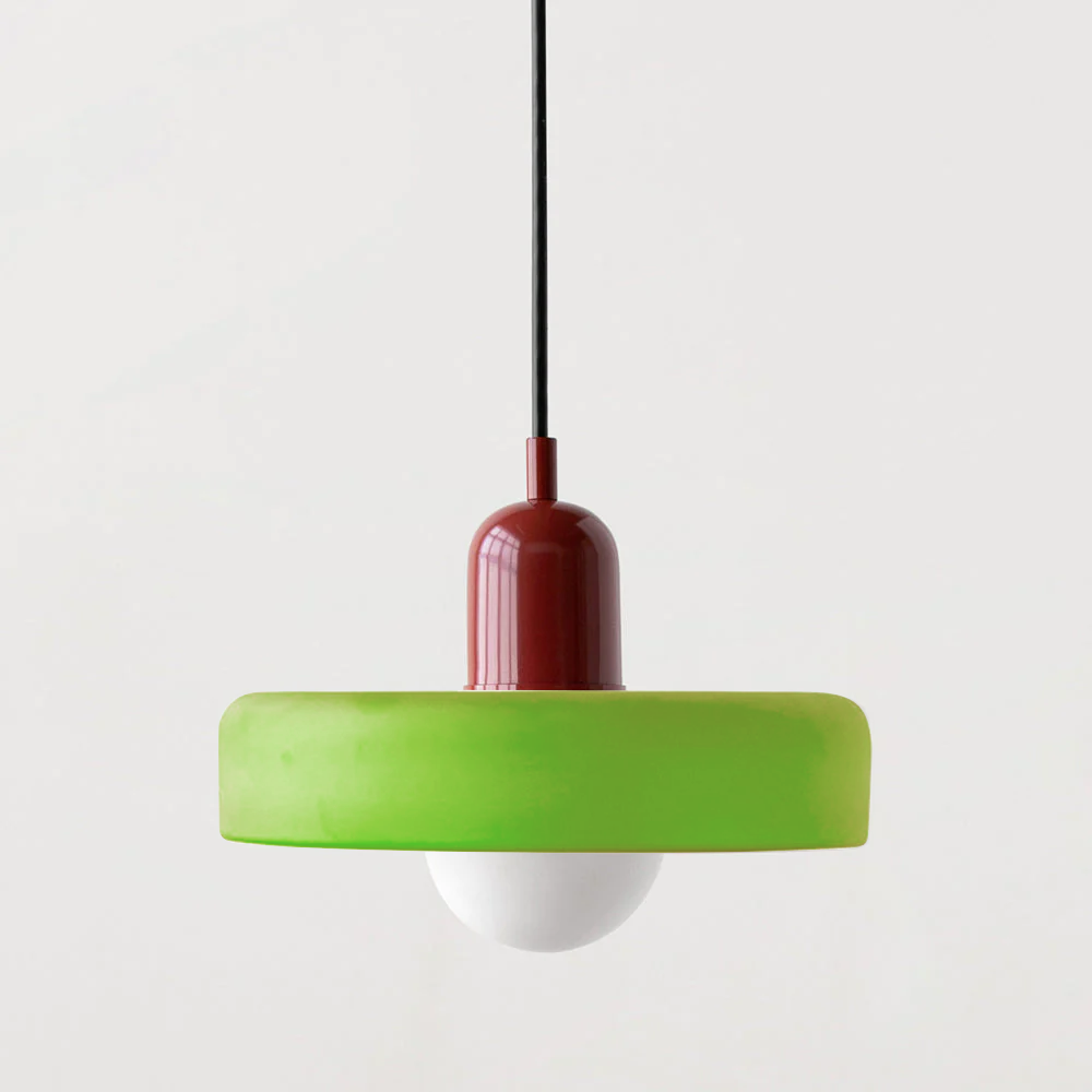 LUMINOUS ARTISAN – Elegant Colored Glass Pendant Lamp