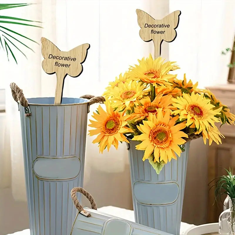Reusable Wooden Plant Labels for Garden