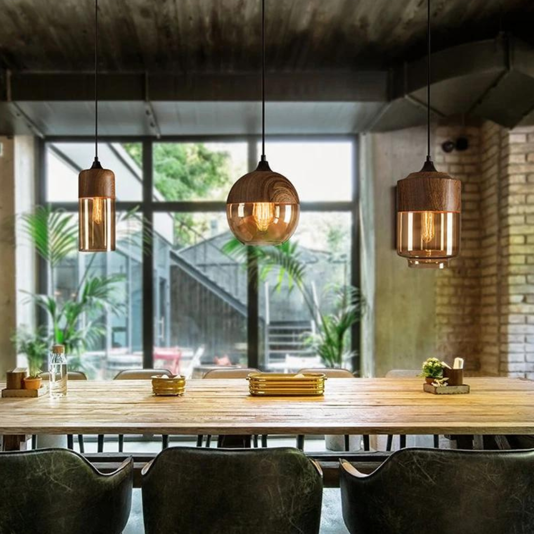LUMINAIRE – Elegant Scandinavian Wooden Ceiling Light