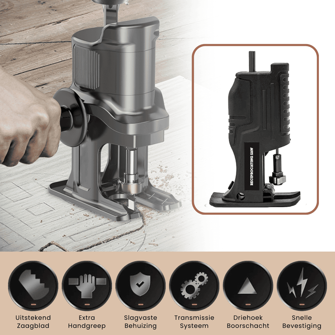 SAWPRO – Versatile Drill Reciprocating Saw Adapter