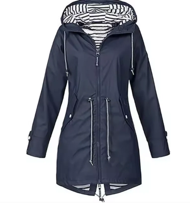 Elegant Waterproof Hooded Jacket for Women