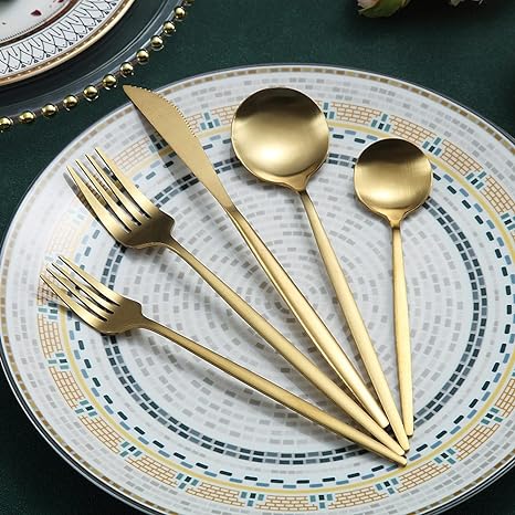 Elegant Minimalist Stainless Steel Cutlery Set