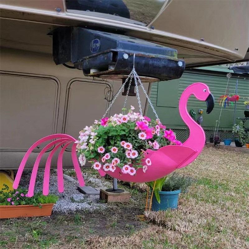 Whimsical Chicken Design Hanging Plant Bowl