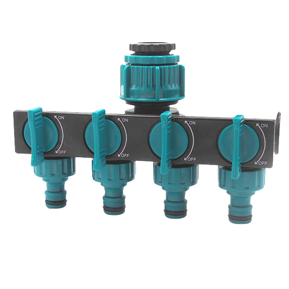 4-Way Adjustable Garden Hose Splitter