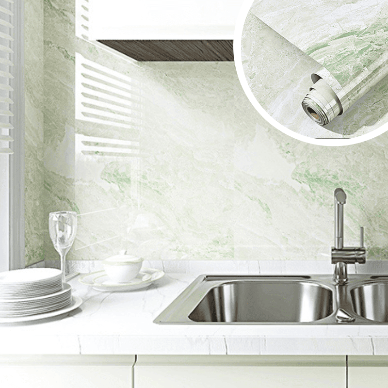 MARBLELUX – Elegant Waterproof Adhesive Film for Home Makeovers