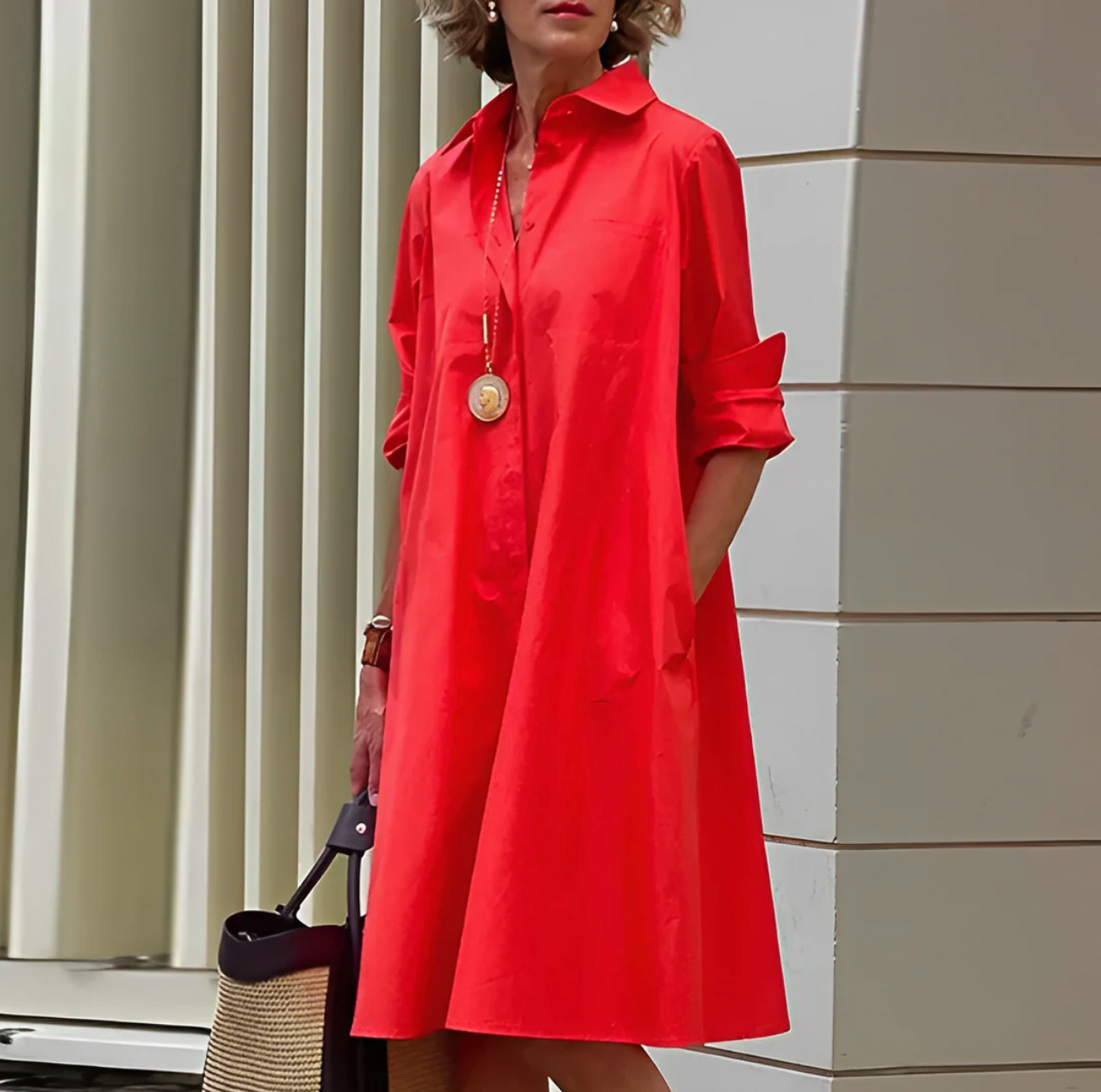 Sporty-Elegant Polo Dress for Casual Outings