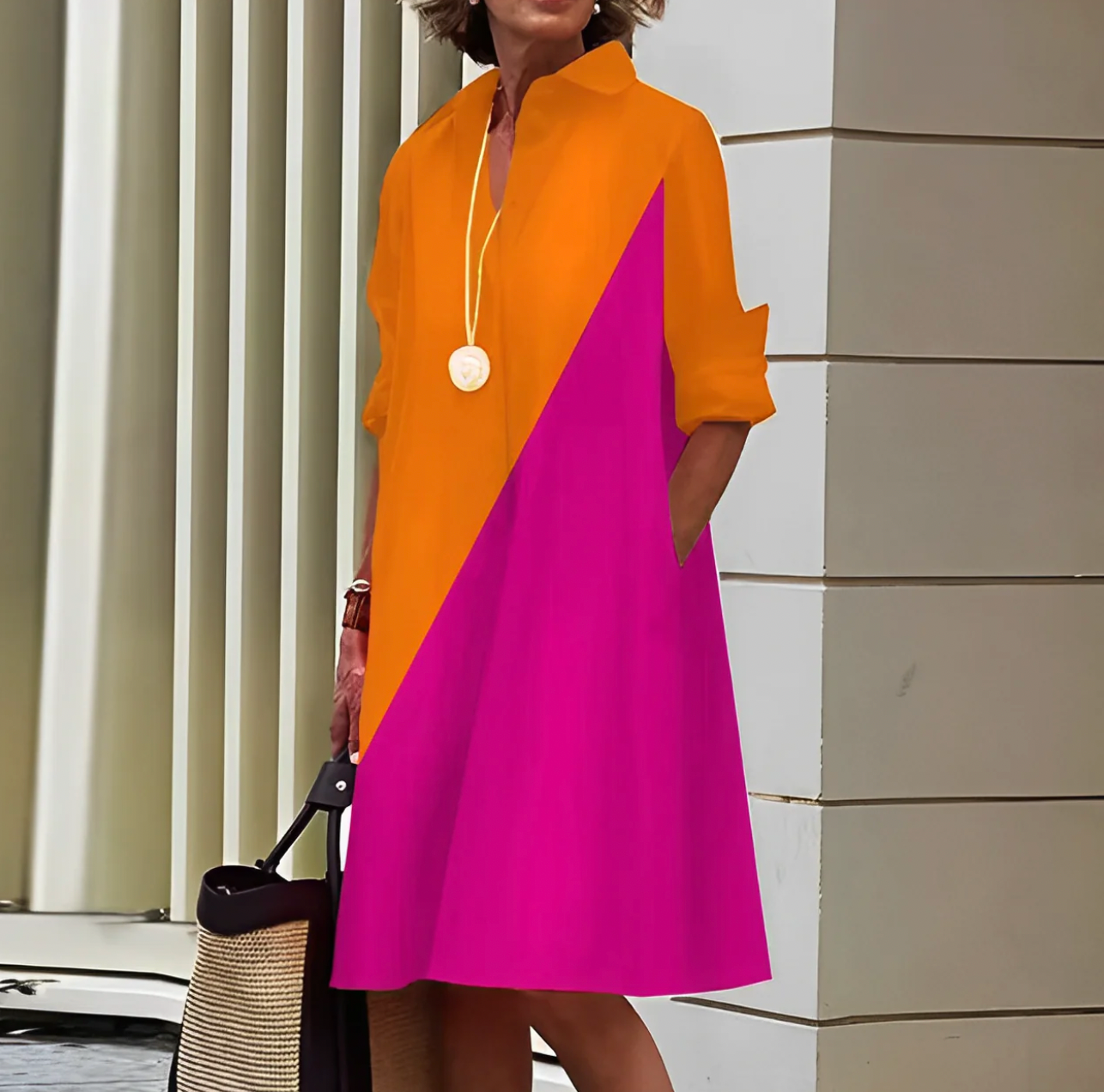 Sporty-Elegant Polo Dress for Casual Outings