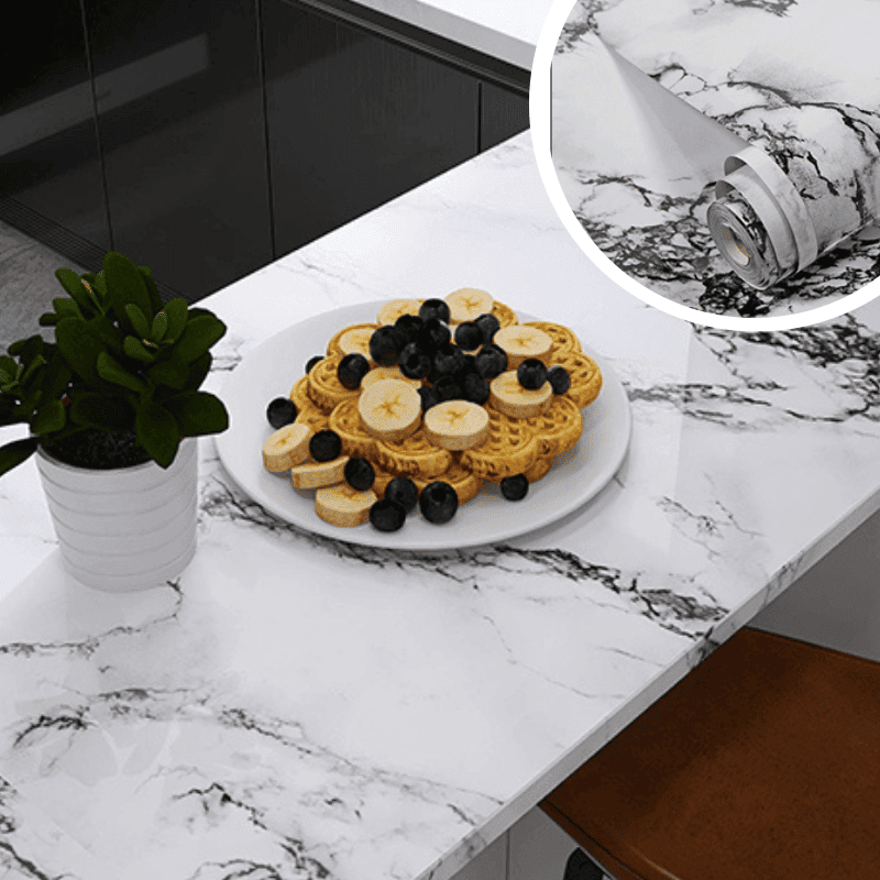 MARBLELUX – Elegant Waterproof Adhesive Film for Home Makeovers