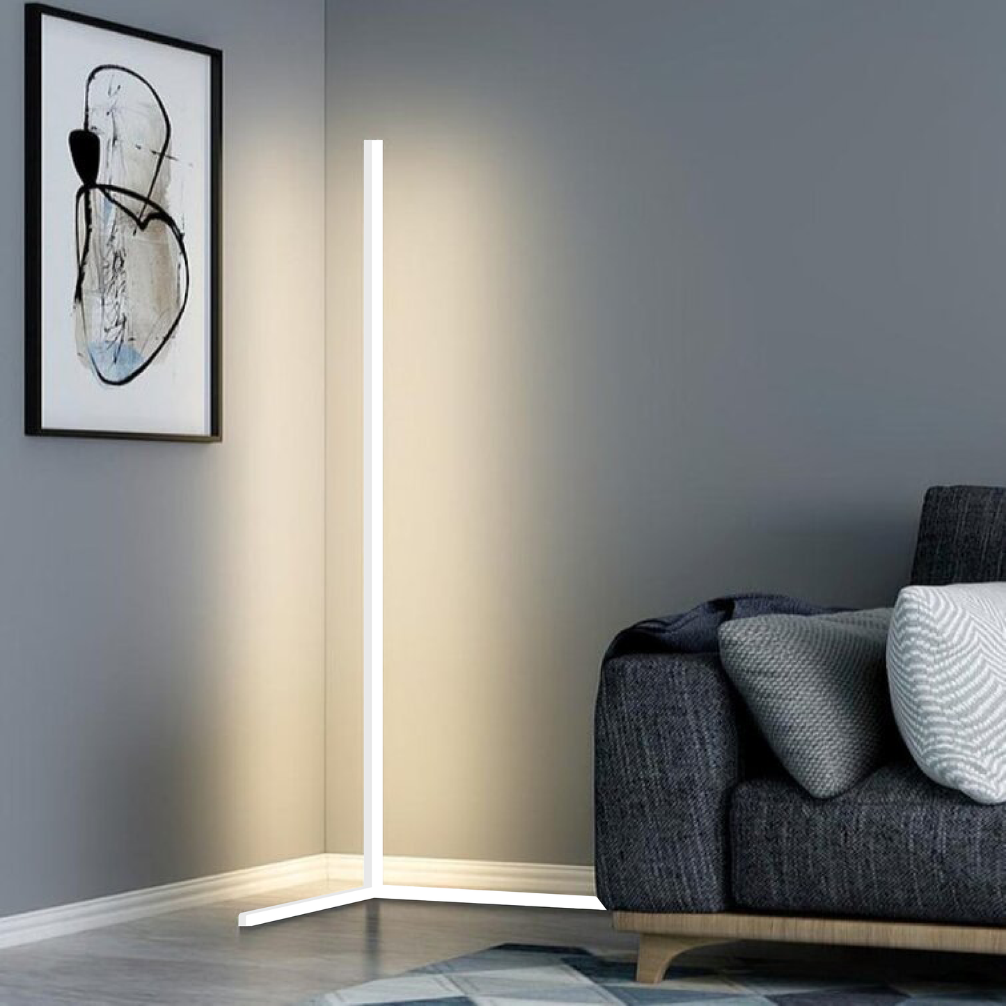 Elegant Corner Floor Lamp with LED