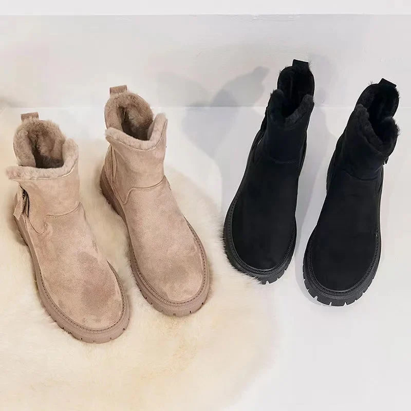 Stylish Mid-Calf Snow Boots for Women