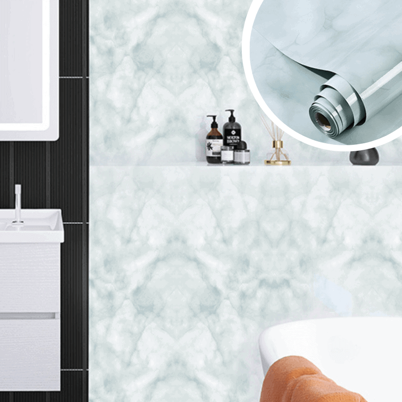 MARBLELUX – Elegant Waterproof Adhesive Film for Home Makeovers