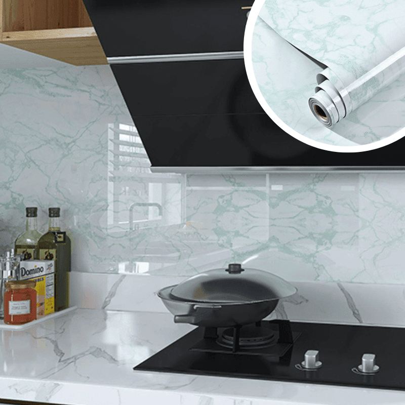 MARBLELUX – Elegant Waterproof Adhesive Film for Home Makeovers