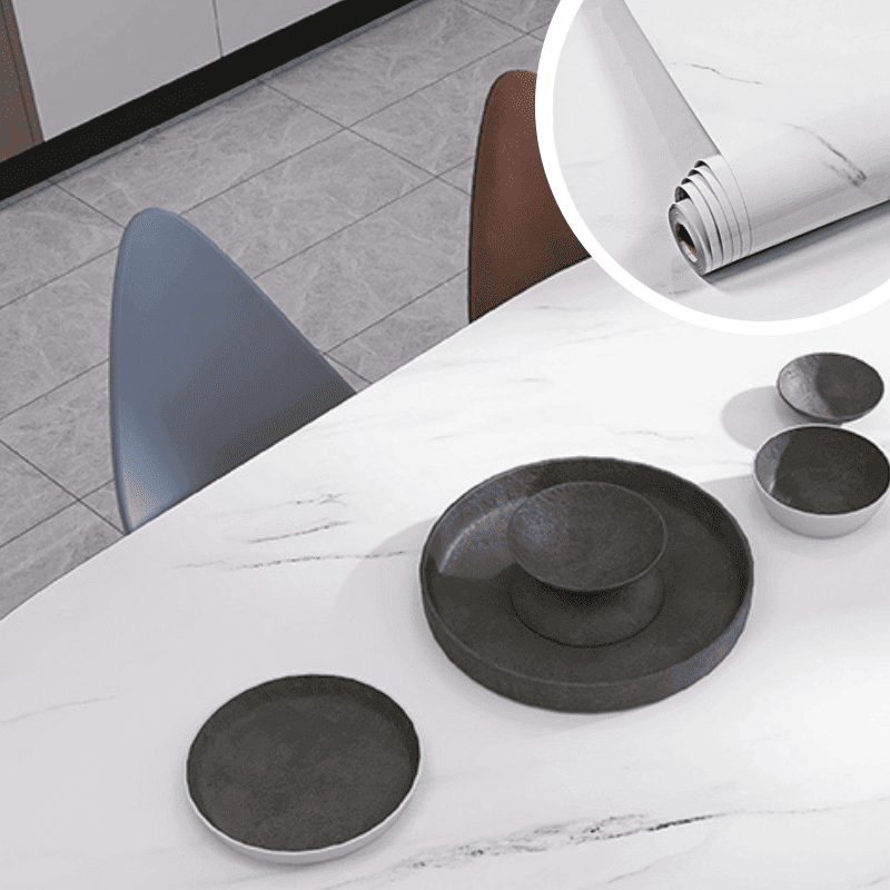 MARBLELUX – Elegant Waterproof Adhesive Film for Home Makeovers