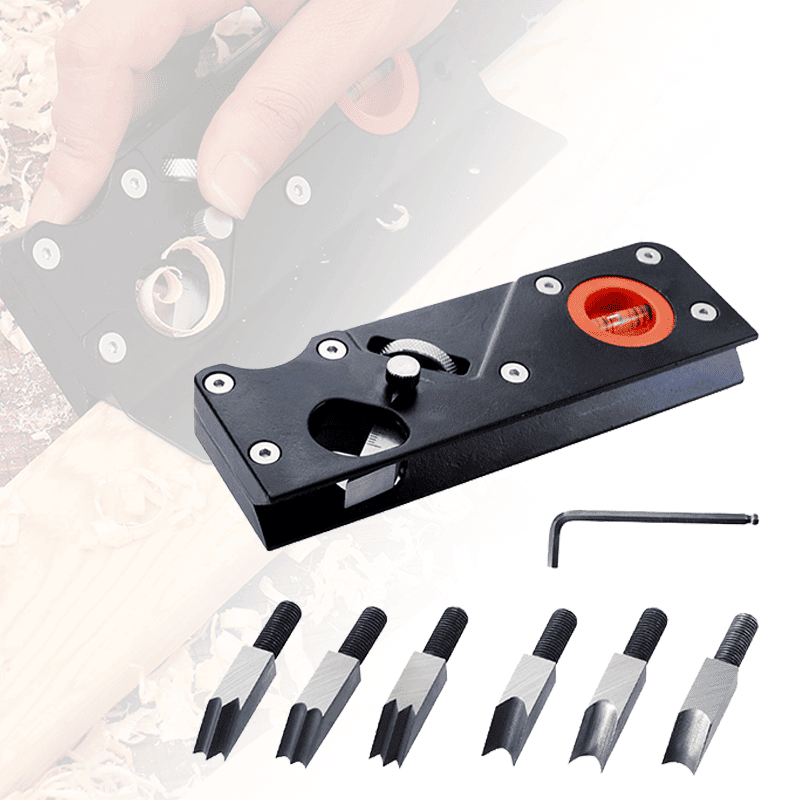 WOODCRAFT PRO – Versatile Corner Plane with 7 Blades