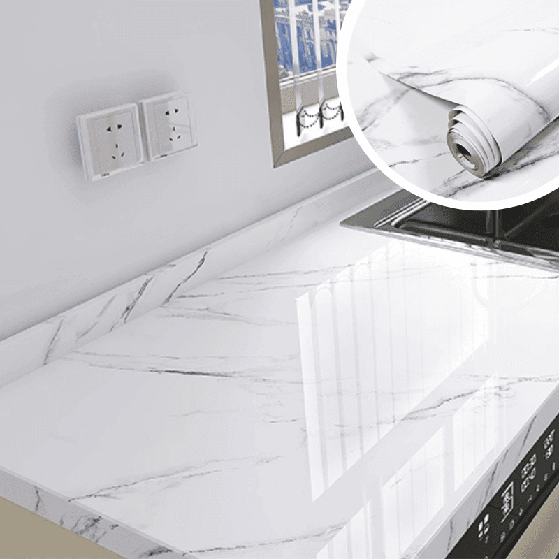 MARBLELUX – Elegant Waterproof Adhesive Film for Home Makeovers