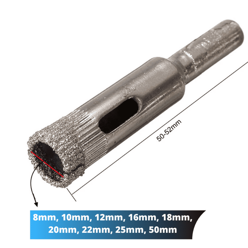 DRILLMASTER – Premium 10-Piece Diamond Hole Saw Set