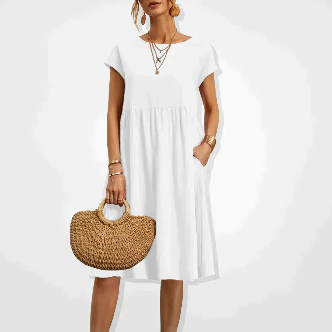 Elegant Flowing Midi Dress for Comfort