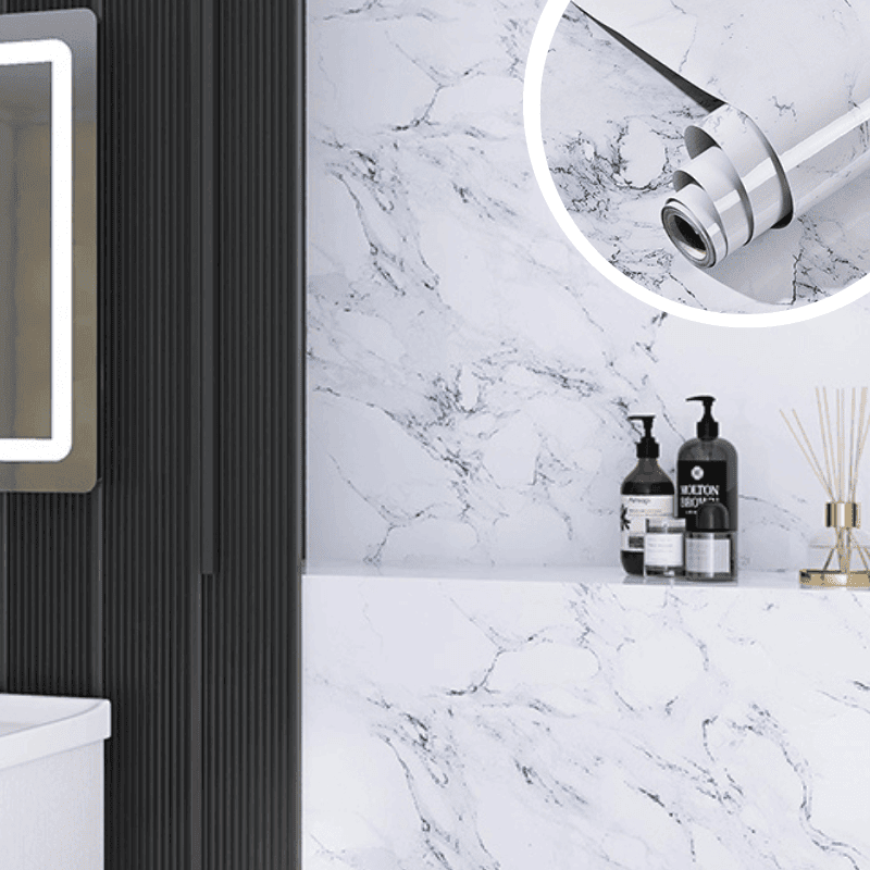 MARBLELUX – Elegant Waterproof Adhesive Film for Home Makeovers