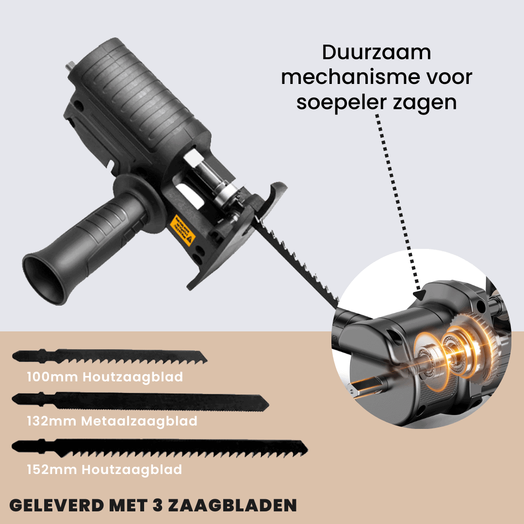 SAWPRO – Versatile Drill Reciprocating Saw Adapter