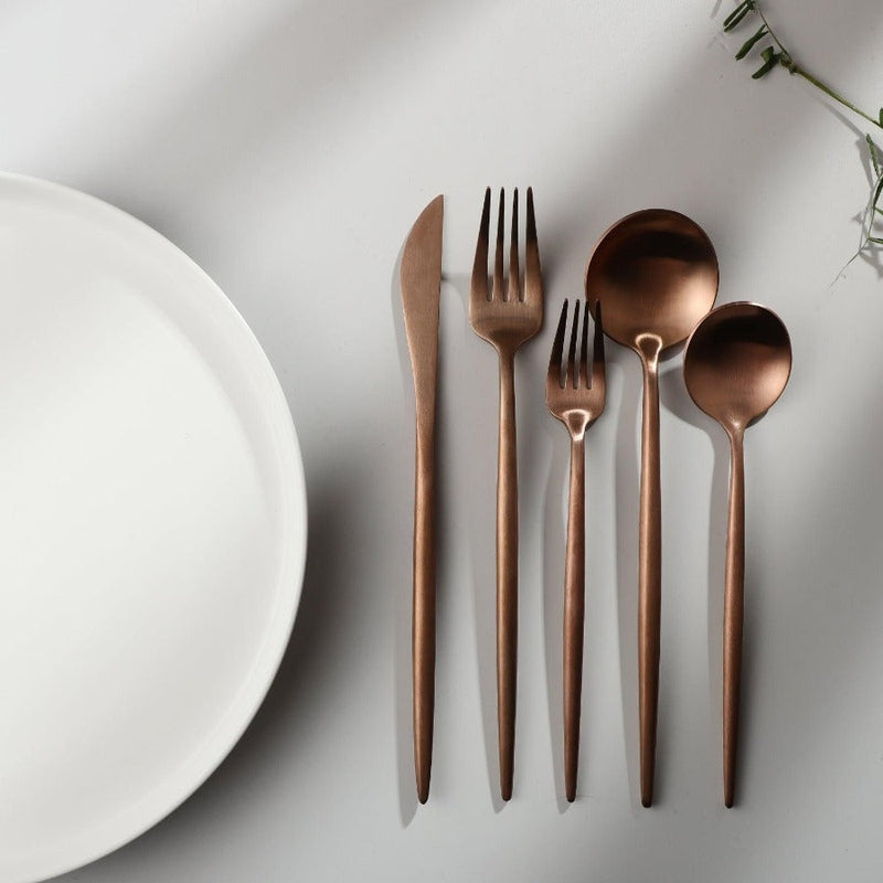 Elegant Minimalist Stainless Steel Cutlery Set