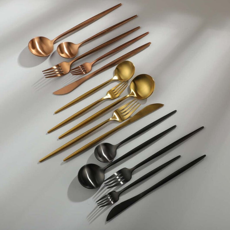 Elegant Minimalist Stainless Steel Cutlery Set